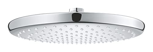 GROHE Vitalio 250, Kopfbrause wassersparend (Regendusche mit einer Größe von 25cm, Duschkopf mit 1 Strahlart, Antikalk System, Brausekopf mit Antikalk System), rund, chrom, 26815000 von GROHE