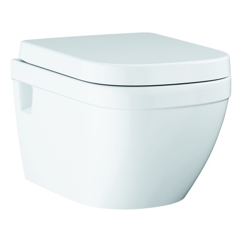 GROHE Wand-Tiefspül-WC-Set Euro Keramik 39703 mit WC-Sitz SoftClose alpinweiß, 39703000 39703000 von Grohe