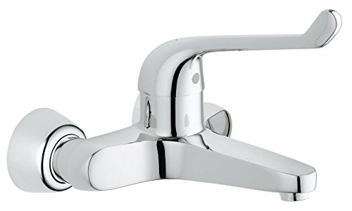 GROHE Waschtisch-Einhebelmischer Euroeco für Wandmontage, 170 mm, verchromt 32795000 von Grohe