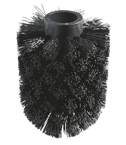 GROHE Essentials - Ersatzbürstenkopf (Original Ersatzteil, Langlebig, Robust, Herstellergarantie: 5 Jahre), velvet black, 40791KS1, 16.1 x 7.5 x 7.4 cm von Grohe