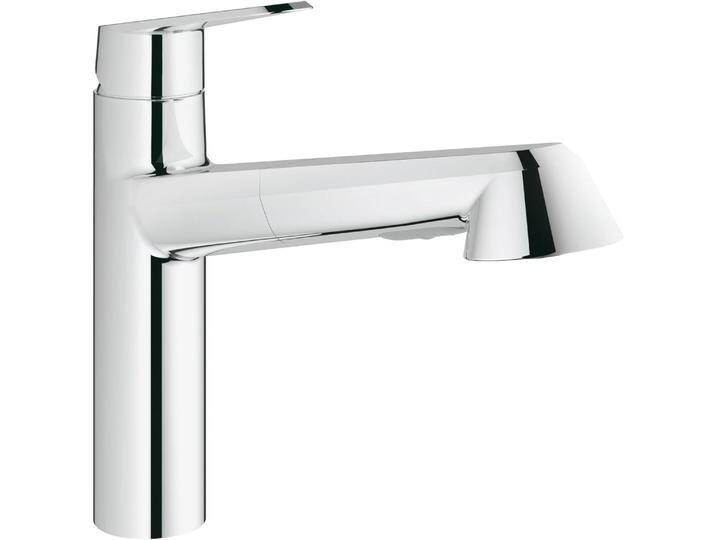 Grohe, Küchenarmatur, Küchenarmatur mit Handbrause Eurodisc Cosmopolitan chrom glänzend 32257002 von Grohe
