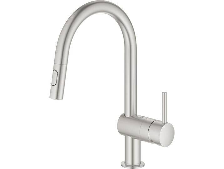 Grohe, Küchenarmatur, Küchenarmatur mit Handbrause Minta supersteel matt 32321 von Grohe