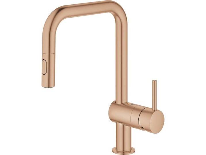Grohe, Küchenarmatur, Küchenarmatur mit Handbrause Minta warm sunset gebürstet 32322 von Grohe