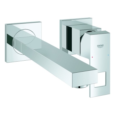 Grohe 2-Loch-Waschtisch-Wandbatterie Eurocube, 23447 Fertigmontageset für 23200 chrom 23447000 von Grohe