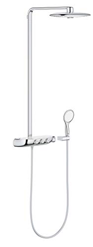 GROHE Rainshower SmartControl Duo 360 - Duschsystem mit Thermostatbatterie (Wandmontage, 3 Strahlarten, inkl. Duschablage, Verbrühungsschutz), chrom, 26250000 GROHE Rainshower SmartControl Duo 360 - Duschsystem mit Thermostatbatterie (Wandmontage, 3 Strahlarten, inkl. Duschablage, Verbrühungsschutz), chrom, 26250000 von Grohe