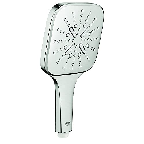 GROHE Rainshower SmartActive 130 Cube - Handbrause (wassersparend, 3 Strahlarten, Antikalk-System), supersteel, 26582DC0 GROHE Rainshower SmartActive 130 Cube - Handbrause (wassersparend, 3 Strahlarten, Antikalk-System), supersteel, 26582DC0 von GROHE