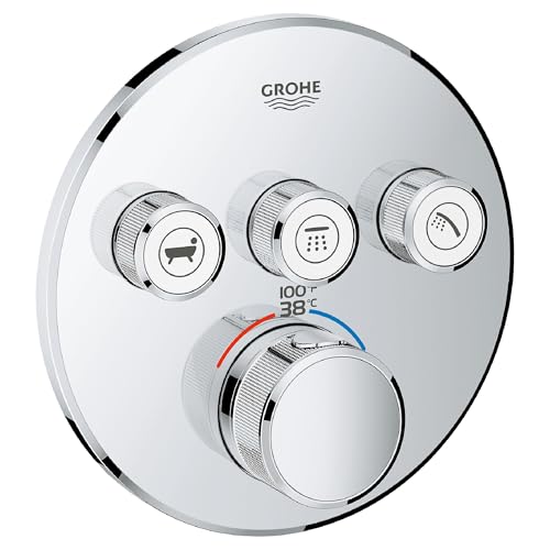 Grohe 29138000 29138 Round US Chrome Thm Smartcontrol 3,Starlight Chrome von Grohe