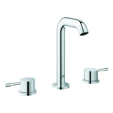 Grohe 3-Loch-Waschtischbatterie Essence 20296 m. Zugstangen-Ablaufgarnitur chrom, 20296001 20296001 von Grohe