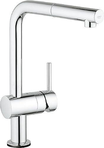 GROHE Minta Touch - Elektronische Einhand-Spültischbatterie (L-Auslauf, Magnetventil, automatische Sicherheitssperre), chrom, 31360001 von Grohe