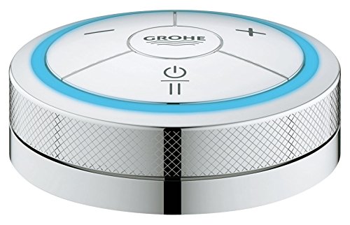 GROHE F-digital Puck - Fernbedienung für Wanne und Brause (langlebige Oberfläche, Mit Pause- und Speicherfunktion, Temperatur- und Wasserflusssteuerung), Chrom, 36309000 von Grohe