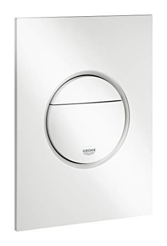 GROHE Nova Cosmopolitan S | WC- Betätigungsplatte für Rapid SL | S-Size, 130 x 172 mm, 2-Mengen- und Start und Stopp-Betätigung, Alpinweiß| 37601SH0 von Grohe