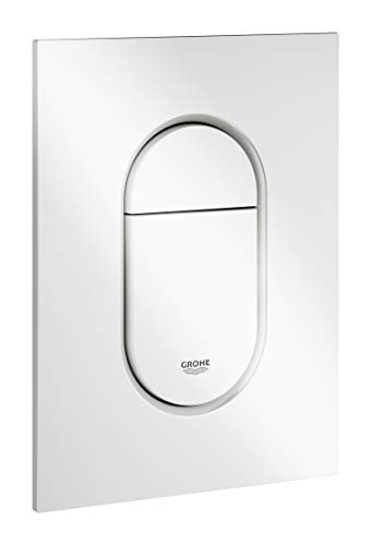 GROHE Arena Cosmopolitan S | WC- Betätigungsplatte für Rapid SL | S-Size, 130 x 172 mm, 2-Mengen- und Start und Stopp-Betätigung, Alpinweiß | 37624SH0 von Grohe