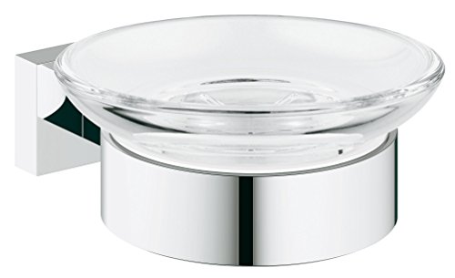 GROHE 40754001 Essentials Cube Seifenschale mit Halter von GROHE