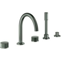Grohe 5-Loch-Wannen-Kombination Atrio Priv. Coll. hard graphite gebürstet von Grohe