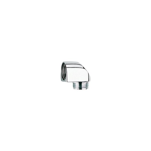 GROHE Brauseabgangswinkel (1/2" x 1/2", für Einhandmischer Wannenbatterien, langlebig), chrom, 45304000 von Grohe