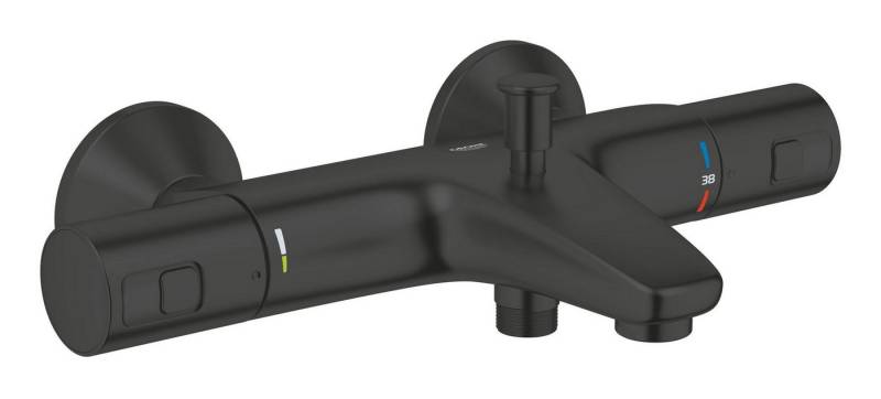 Grohe Badarmatur Precision Start Thermostat-Wannenbatterie - Mattschwarz Grohe Badarmatur Precision Start Thermostat-Wannenbatterie - Mattschwarz von Grohe