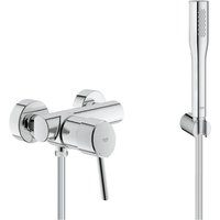 Brauseset Einhebelmischer 1/2™™ Concetto + Handbrause Stick 1 Strahl Euphoria Cosmopolitan, Chrom (32210001-Euphoria) - Grohe von Grohe