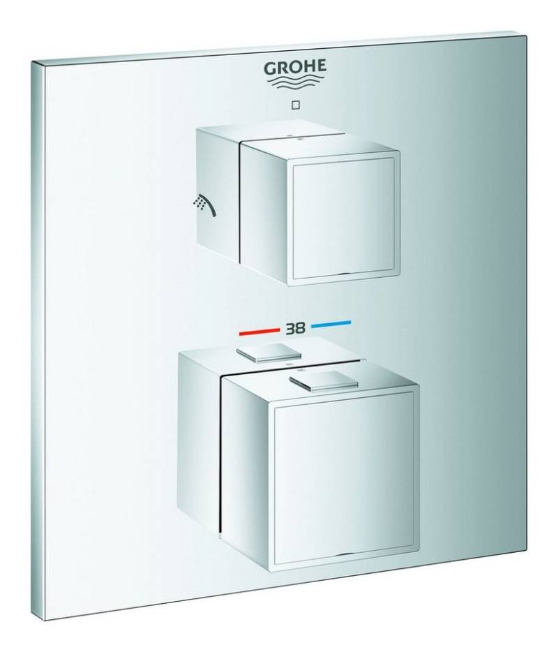 Grohe Brausethermostat Grohtherm Cube Thermostat-Brausebatterie mit 2-Wege Umstellung Grohe Brausethermostat Grohtherm Cube Thermostat-Brausebatterie mit 2-Wege Umstellung von Grohe
