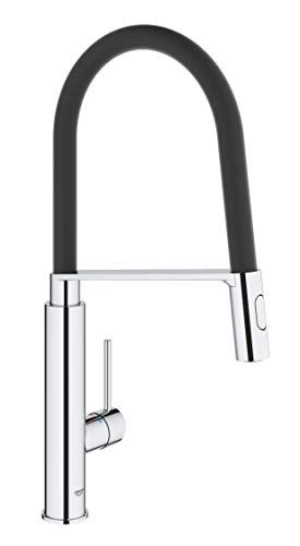GROHE Concetto, Profi Küchenarmatur mit 2 Strahlarten (Wasserhahn Küche mit ausziehbarer Profibrause und magnetischem Docking, 360° schwenkbar, einfache Montage mit Metallbefestigung), chrom, 31491000 GROHE Concetto, Profi Küchenarmatur mit 2 Strahlarten (Wasserhahn Küche mit ausziehbarer Profibrause und magnetischem Docking, 360° schwenkbar, einfache Montage mit Metallbefestigung), chrom, 31491000 von GROHE