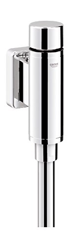 Grohe Druckspüler, 373390, für Urinal, mit StarLight Oberfläche, Spülstromregulierung, Schieberosette, Chrom, 21437 7 von Sanitop-Wingenroth