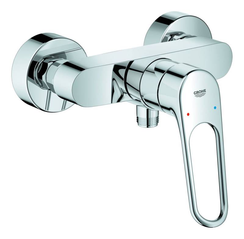 Grohe Duscharmatur Eurosmart Einhand-Brausebatterie offener Metall-Hebelgriff - Chrom Grohe Duscharmatur Eurosmart Einhand-Brausebatterie offener Metall-Hebelgriff - Chrom von Grohe