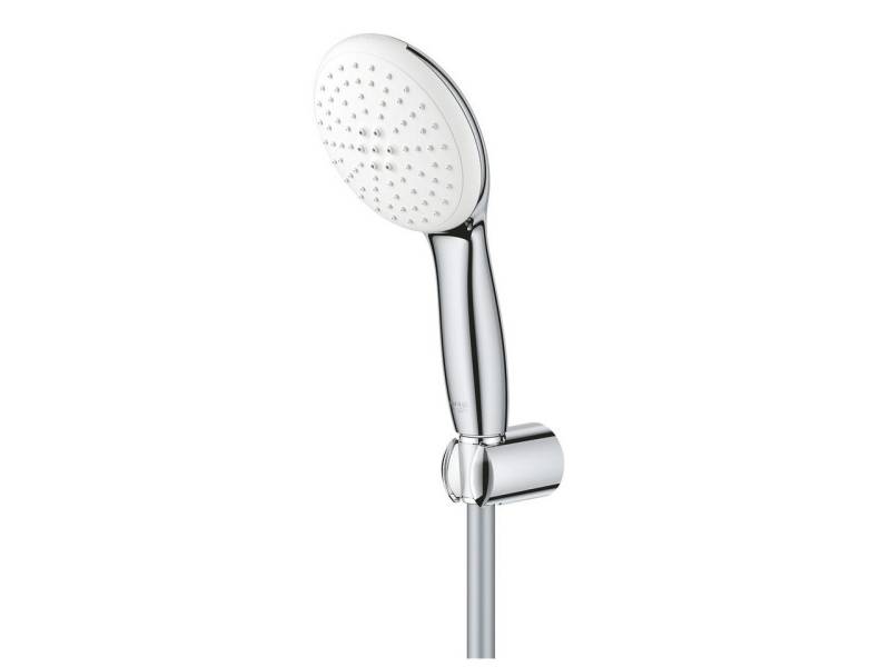 Grohe Duscharmatur Tempesta 110 Duschkopf Handbrause mit Wandhalter und 125 cm Schlauch ShockProof Silikonring schützt vor Beschädigung von Grohe