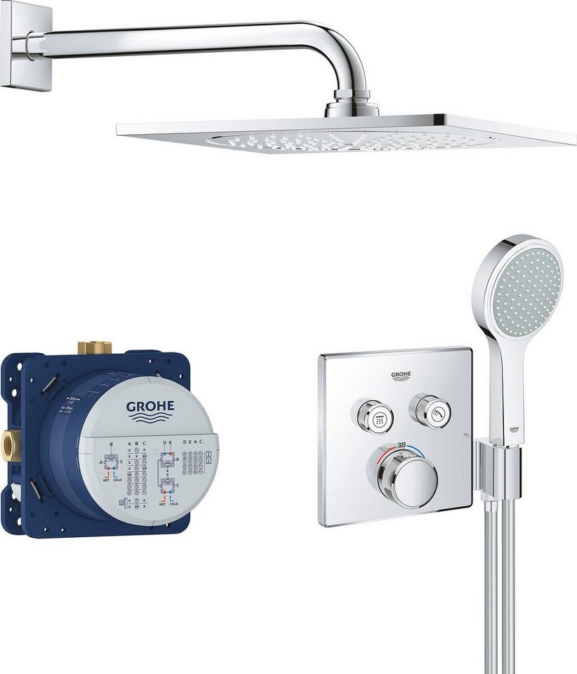 Grohe Duschsystem Grohtherm, 1 Strahlart(en), Packung, mit Wassersparfunktion von Grohe