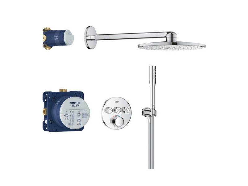 Grohe Duschsystem Precision Smartcontrol Duschsystem, Quickfix, UP, chrom (34874000) von Grohe