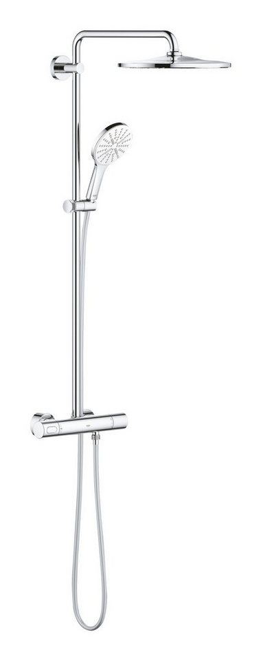 Grohe Duschsystem Rainshower SmartActive 310, Höhe 111.8 cm, Mit Thermostatbatterie Rund mit Mono Kopfbrause Moon White Grohe Duschsystem Rainshower SmartActive 310, Höhe 111.8 cm, Mit Thermostatbatterie Rund mit Mono Kopfbrause Moon White von Grohe