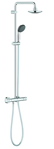 GROHE Vitalio Start 160 - Duschsystem mit Thermostatbatterie (wassersparend, Sicherheitssperre bei 38°C, Antikalk-System, Wandmontage), chrom, 27960000 GROHE Vitalio Start 160 - Duschsystem mit Thermostatbatterie (wassersparend, Sicherheitssperre bei 38°C, Antikalk-System, Wandmontage), chrom, 27960000 von GROHE