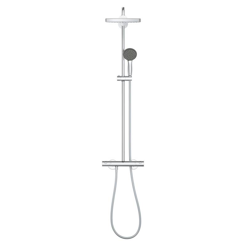 Grohe QuickFix Duschsystem Vitalio Start 250 Cube Thermostatbatterie Wandmontage von Grohe