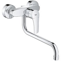 Grohe Eurosmart Einhand-SPT-Batterie Wandmontage Ausladung 277mm chrom 322243 von Grohe