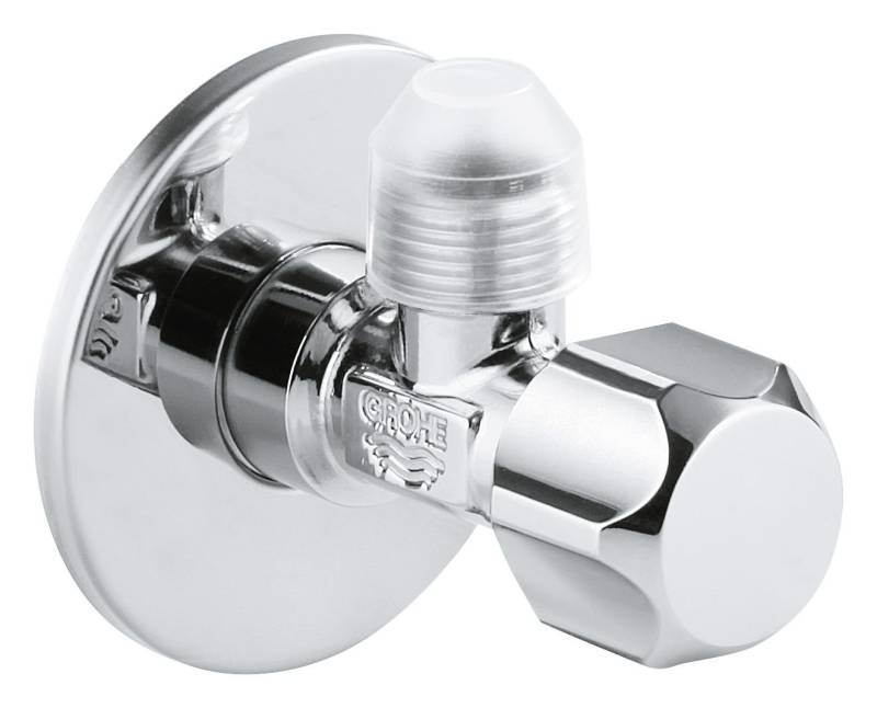 Grohe Eckventil, Mit Bauschutzkappe o. Quetschverschraubung kurz 10 Stück m. Rosette Grohe Eckventil, Mit Bauschutzkappe o. Quetschverschraubung kurz 10 Stück m. Rosette von Grohe