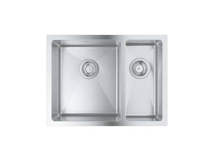 Grohe Edelstahlspüle Spülbecken K700U 60-S 59.5/45 1.5 lh Hauptbecken links Edelstahl, 0/0 cm, Hauptbecken links von Grohe