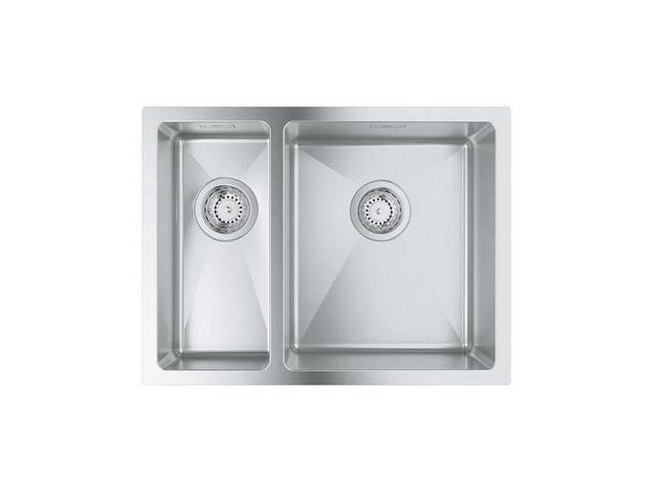 Grohe Edelstahlspüle Spülbecken K700U 60-S 595/45 1.5 rh Hauptbecken rechts Edelstahl, 0/0 cm, Hauptbecken rechts von Grohe