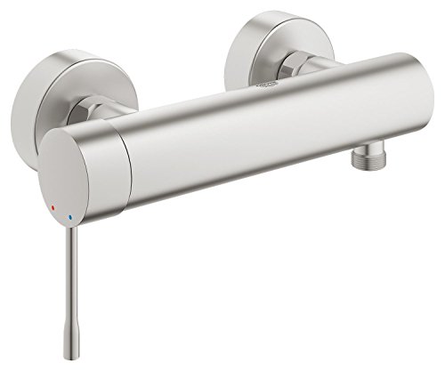 Grohe Einhand-Brausebatterie, DN 15 Wandmontage, 33636DC1, Supersteel von Grohe