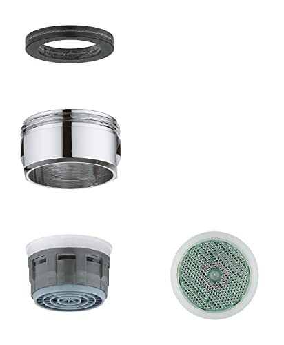 GROHE Mousseur (Außengewinde, 5,7 l/min bei 3 bar, M24x1, Antikalk- System), 48159000 von GROHE