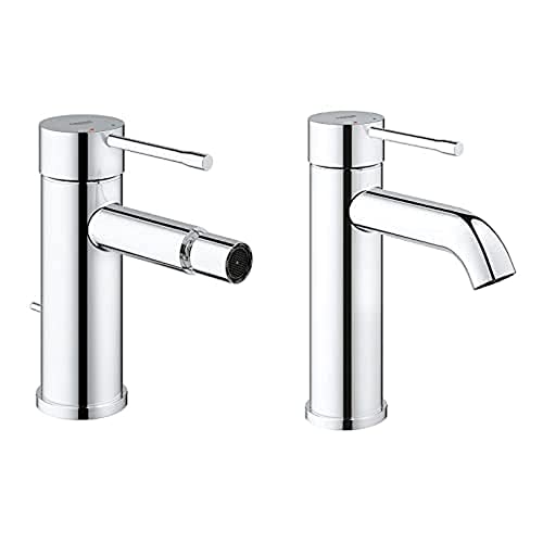 Grohe Essence - Einhand-Bidetbatterie mit Waschtischbatterie von Grohe