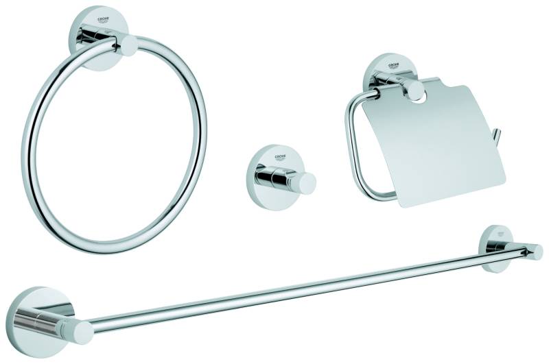Grohe Essentials Bad-Set 4 in 1 chrom, 40776001 von Grohe