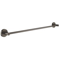 Essentials Handtuchhalter aus Metall mit verdeckten Befestigungen, Hard Graphite gebürstet (40366AL1) - Grohe von Grohe