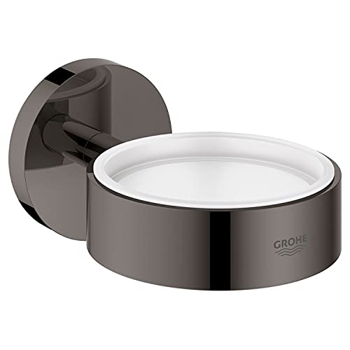 GROHE Essentials - Halter (langlebige Oberfläche, geeignet zum Bohren oder Kleben), hard graphite, 40369A01 von GROHE