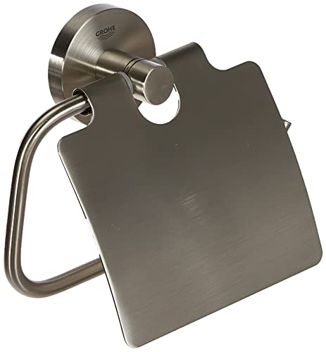 Grohe Essentials WC-Papierhalter mit Deckel, supersteel, 1 Stück, 40367DC1 Grohe Essentials WC-Papierhalter mit Deckel, supersteel, 1 Stück, 40367DC1 von GROHE