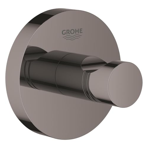 GROHE Essentials - Bademantelhaken (verdeckte Befestigung, langlebige Oberfläche, zum bohren oder kleben), hard graphite, 40364A01 GROHE Essentials - Bademantelhaken (verdeckte Befestigung, langlebige Oberfläche, zum bohren oder kleben), hard graphite, 40364A01 von GROHE