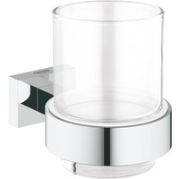 Grohe - Essentials Cube Glas mit Halter eckig chrom 40755001 - Chrom von Grohe