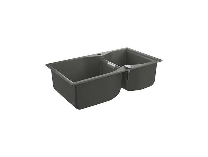 Grohe Granitspüle Einbaubecken K700 100-C 90/50 2.0 rev, granit grau, 0/0 cm, grau, granit grau von Grohe
