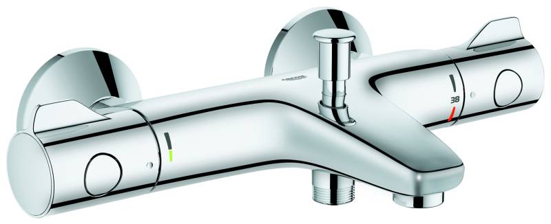 Grohe Grohtherm 800 Thermostat-Wannenbatterie, DN 15, S-Anschlüsse, chrom, 34567000 von Grohe