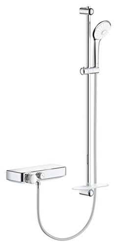 GROHE Grohtherm SmartControl - Thermostat-Brausebatterie (Thermostat-Brausebatterie, Massage Brausegarnitur, 900mm), chrom, 34721000 von GROHE