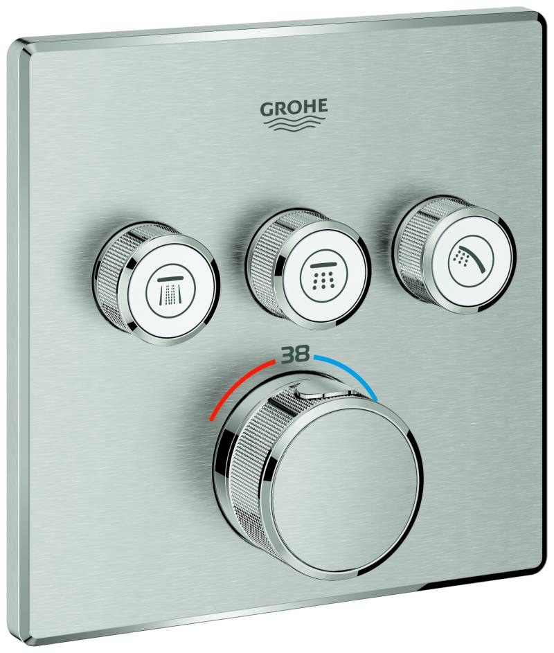 Grohe Grohtherm SmartControl Thermostat mit drei Absperrventilen, 29126DC0 von Grohe