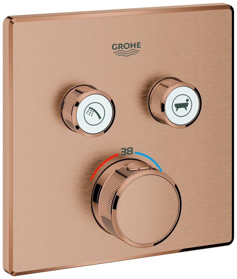 Grohe Grohtherm SmartControl Thermostat mit zwei Absperrventilen, 29124DL0 von Grohe