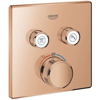 Grohe Grohtherm SmartControl - Unterputz-Thermostatarmatur für 2 Verbraucher, Warm Sunset 29124DA0 von Grohe